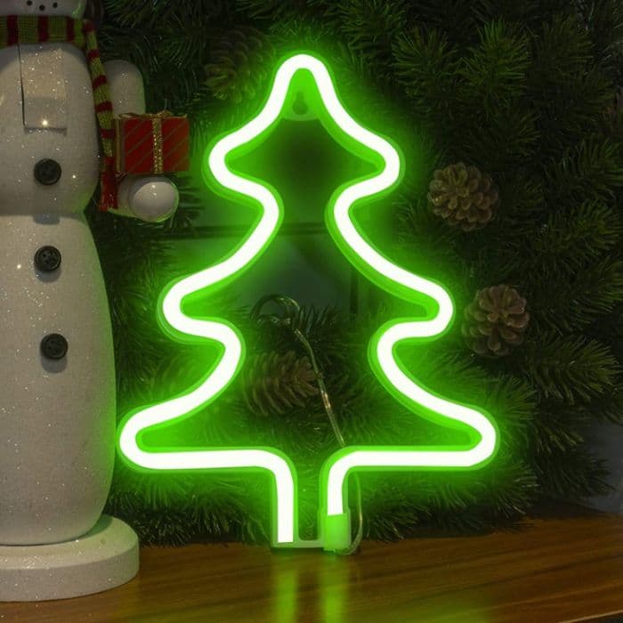 Lampara Led Colgante Arbol de Navidad Verde 26cm - imagen 1