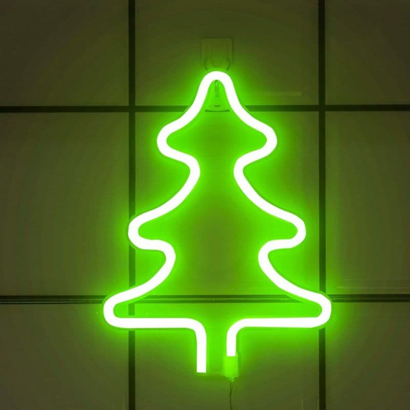 Lampara Led Colgante Arbol de Navidad Verde 26cm - imagen 4