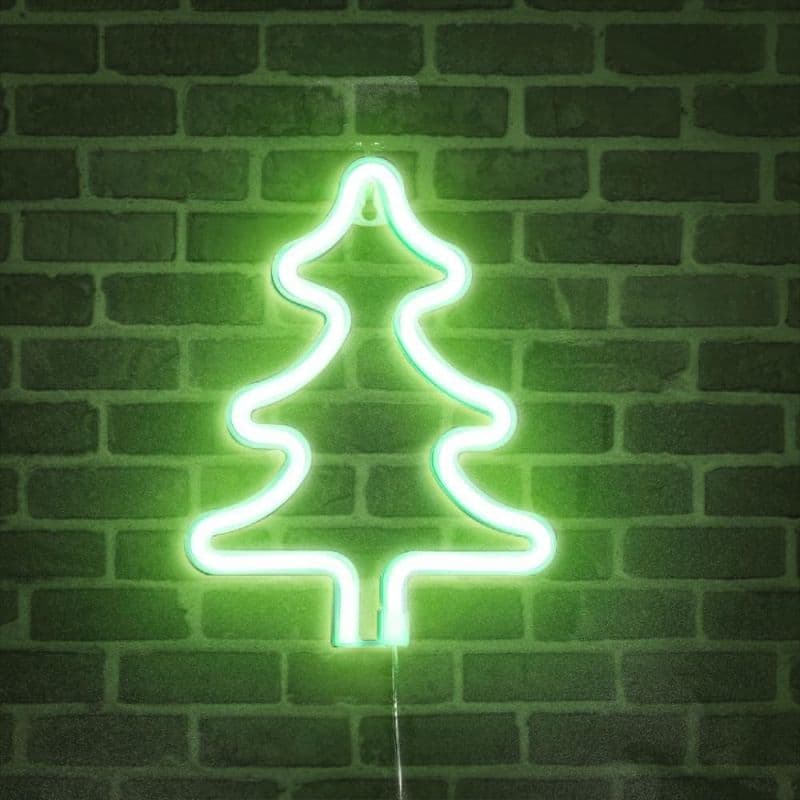 Lampara Led Colgante Arbol de Navidad Verde 26cm - imagen 3