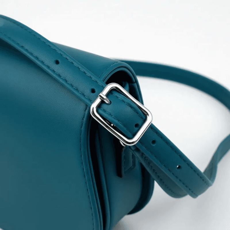 Mini Bag Cartera Bandolera Cuero Sintético Con Pompón - imagen 3