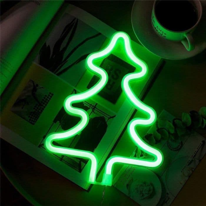Lampara Led Colgante Arbol de Navidad Verde 26cm - imagen 2